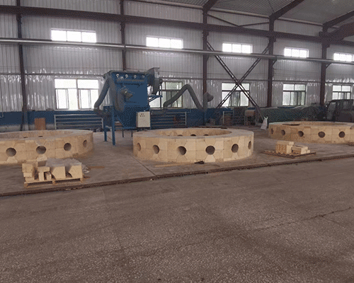 熱風爐燃燒器組合磚，紅柱石磚